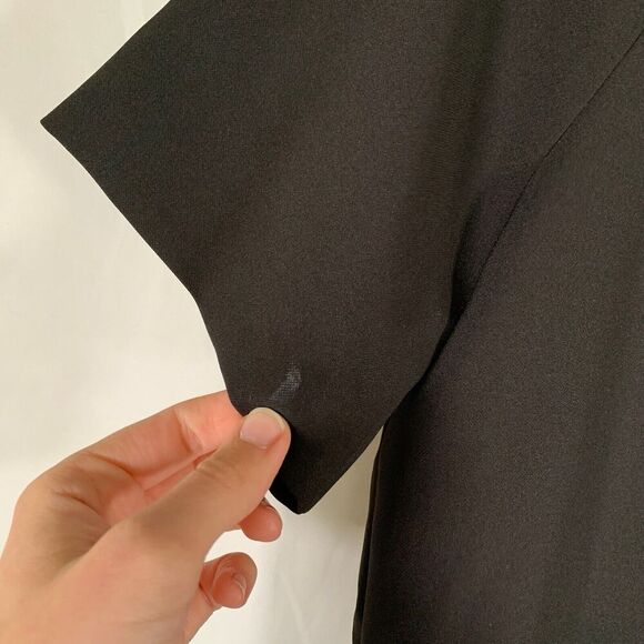 Blaque Label Mini Dress Women's Small Black Short Sleeve Shift Round Neck - Picture 9 of 9